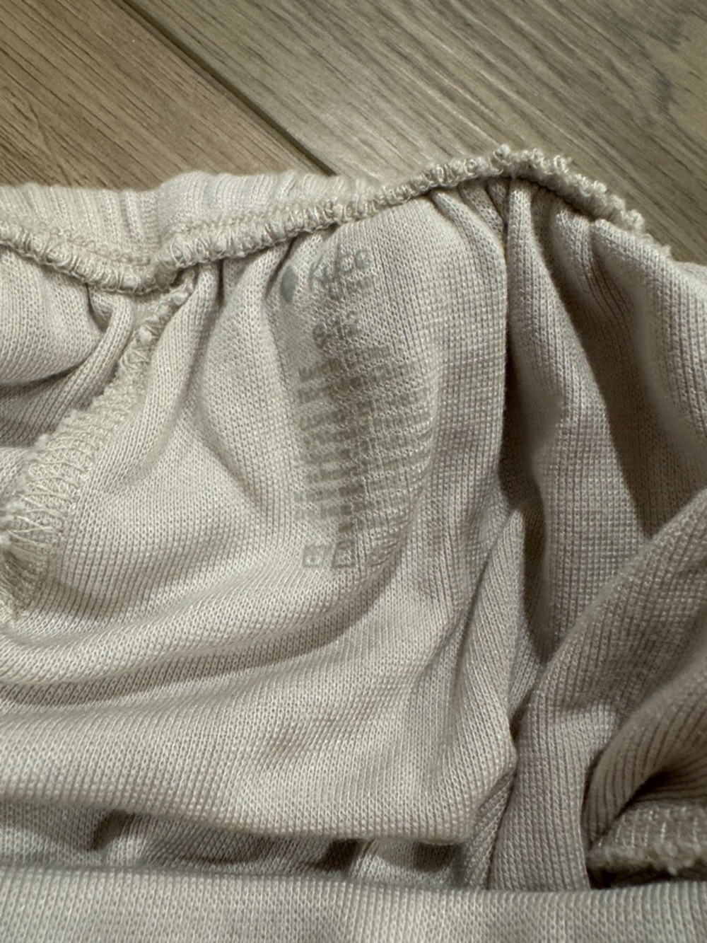 Kyte BABY Bamboo Jersey Overall in Oat - 6-12m - Picture 10 of 12
